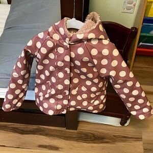 Brown Polka Dot Raincoat